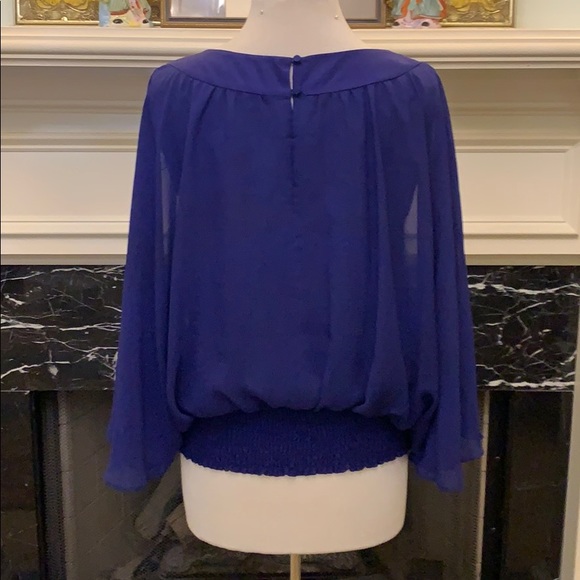 NWT Rampage cobalt blue w/brass trim top - Picture 4 of 7